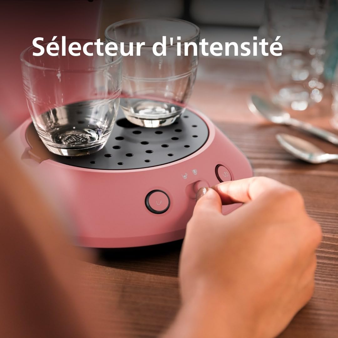 Velante Plus Machine à café à dosettes, Rouge tendre, CSA210/35