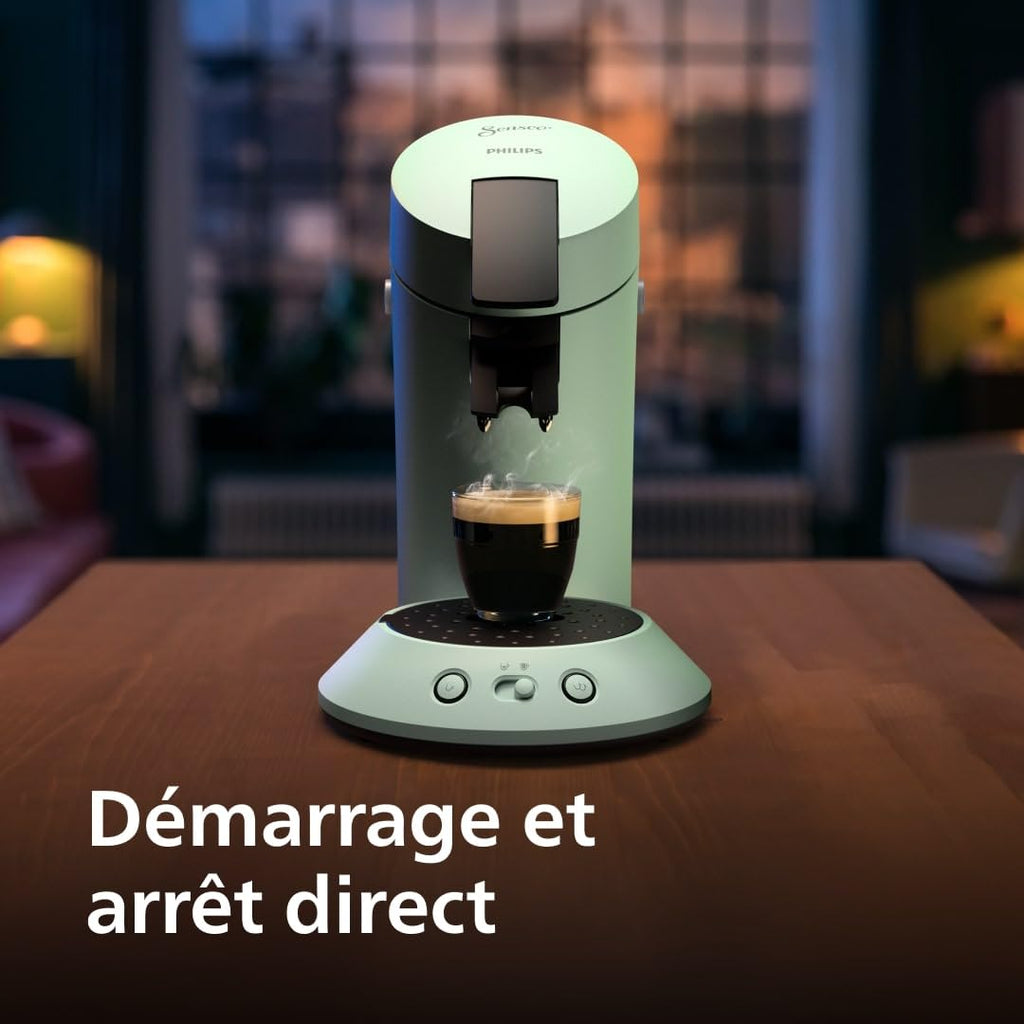 Velante Plus Machine à café à dosettes, Vert Désert, CSA210/80