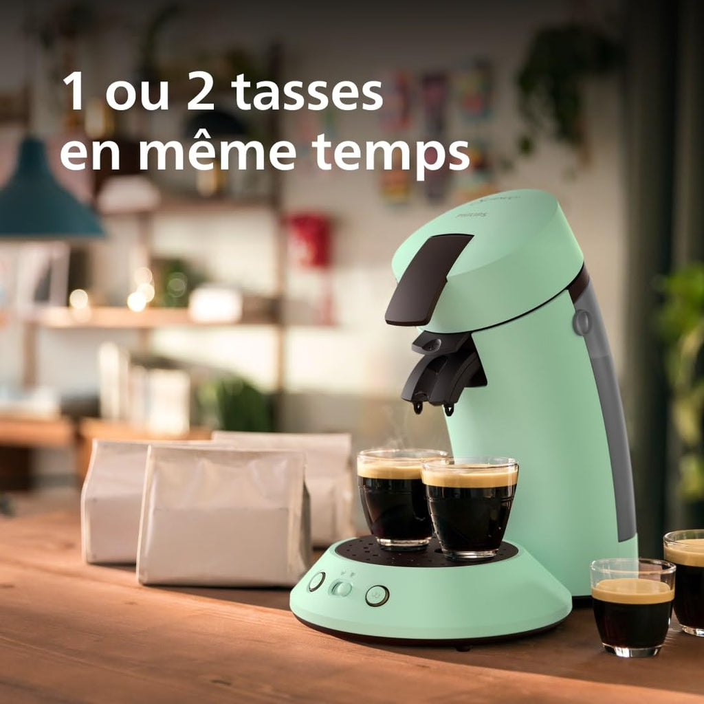 Velante Plus Machine à café à dosettes, Vert Désert, CSA210/80