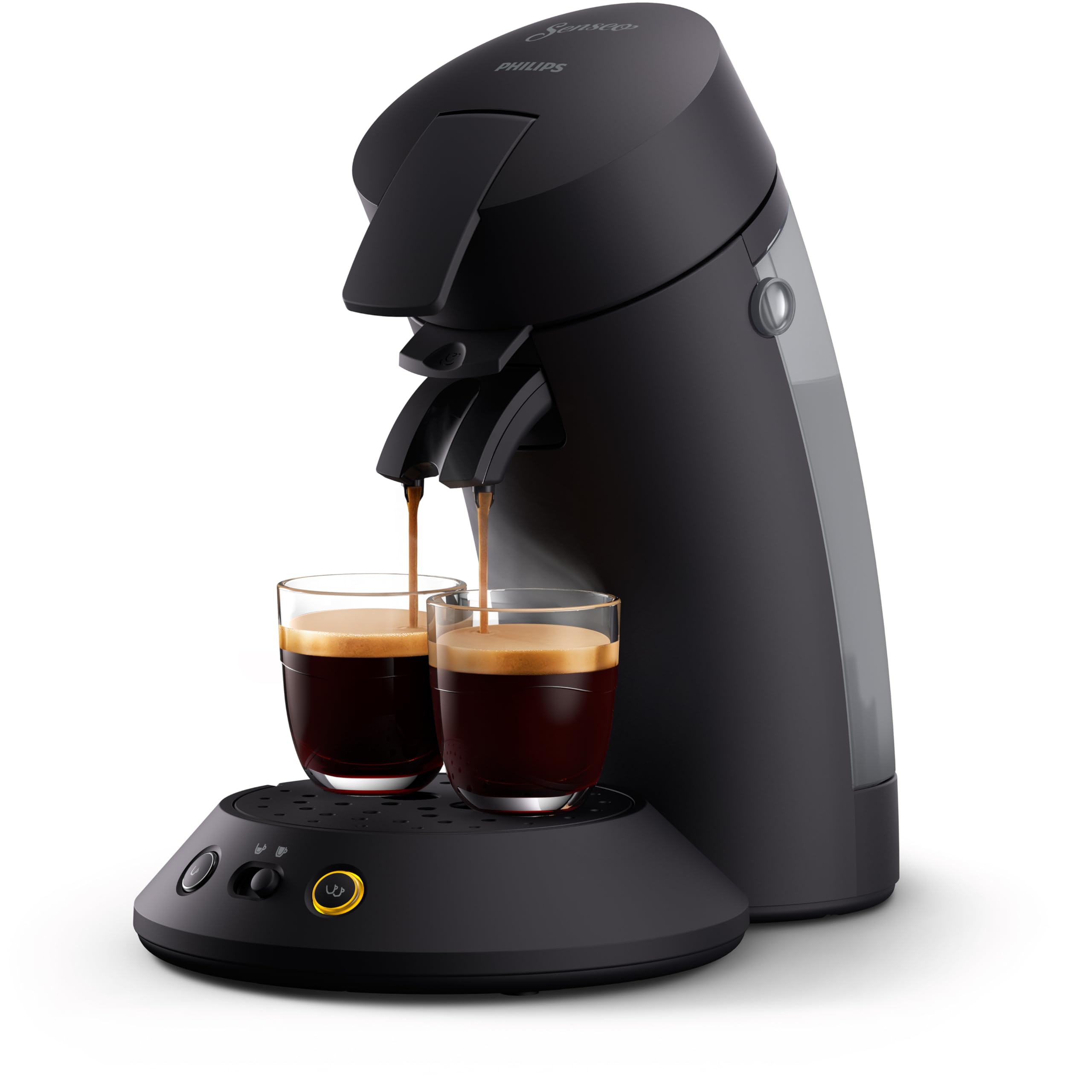 SENSEO Cafetière à dosette Original Plus - machine à café avec fonctions Crema Plus, Noir intense, CSA210/61
